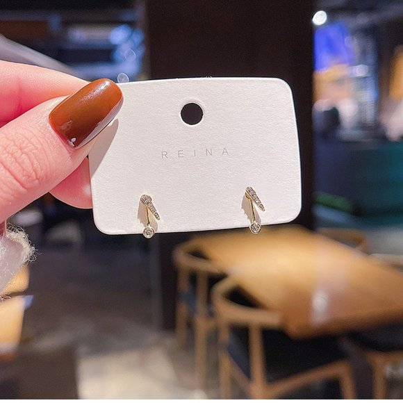 💙💕Last one Dainty Zircon Stud Earrings - Picture 10 of 13